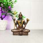 SAJAWATI Shiva Idol Lord Shiv Statue Gift For Car Dashboard Decorative Showpiece - 8 cm (Polyresin, Multicolor)